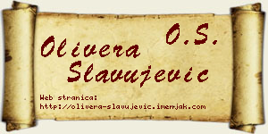 Olivera Slavujević vizit kartica